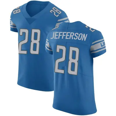 Men's Elite Jermar Jefferson Detroit Lions Blue Team Color Vapor Untouchable Jersey