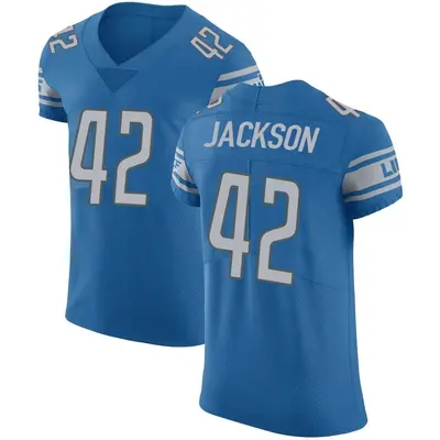 Men's Elite Justin Jackson Detroit Lions Blue Team Color Vapor Untouchable Jersey