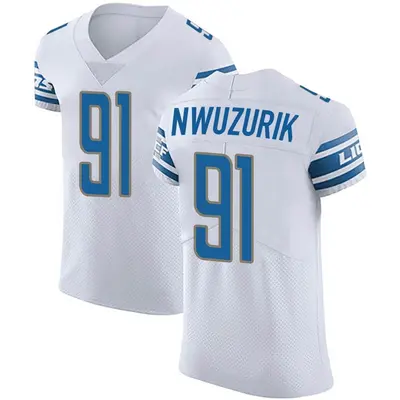 Men's Elite Levi Onwuzurike Detroit Lions White Vapor Untouchable Jersey