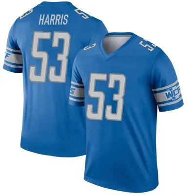 Men's Legend Charles Harris Detroit Lions Blue Jersey