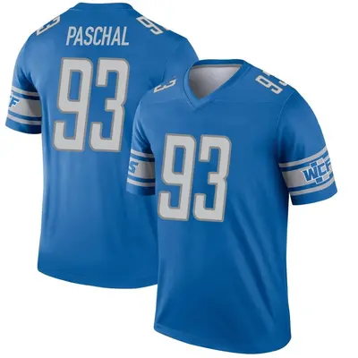 Men's Legend Josh Paschal Detroit Lions Blue Jersey
