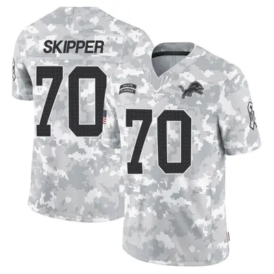 Men's Limited Dan Skipper Detroit Lions Arctic Camo 2024 Salute to Service Jersey