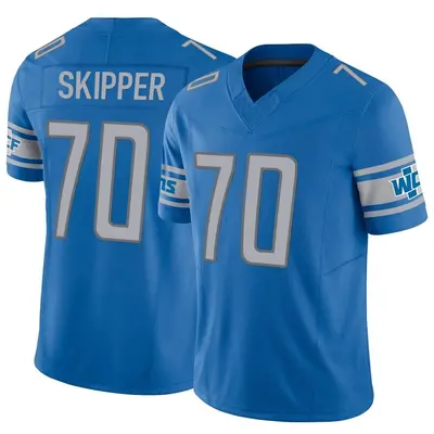 Men's Limited Dan Skipper Detroit Lions Blue Vapor F.U.S.E. Jersey