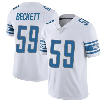 Men's Limited Tavante Beckett Detroit Lions White Vapor Untouchable Jersey