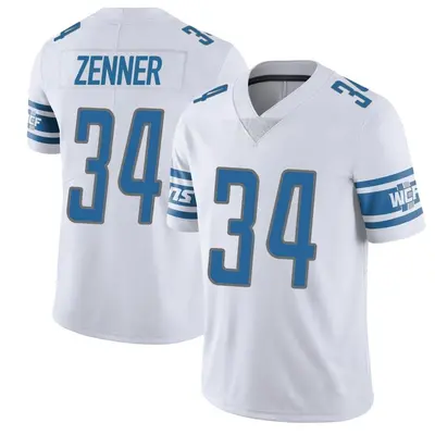 Men's Limited Zach Zenner Detroit Lions White Vapor Untouchable Jersey