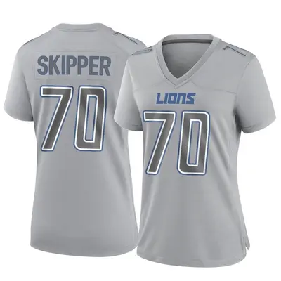 Women's Game Dan Skipper Detroit Lions Gray Atmosphere Fashion Jersey