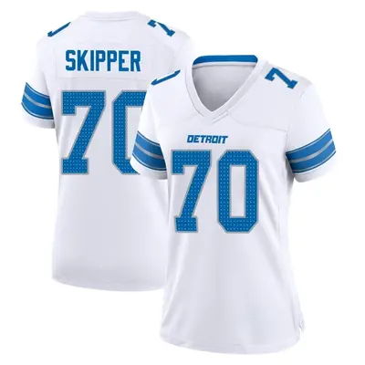 Women's Game Dan Skipper Detroit Lions White 2nd Jersey