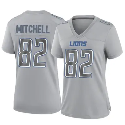 Women's Game James Mitchell Detroit Lions Gray Atmosphere Fashion Jersey