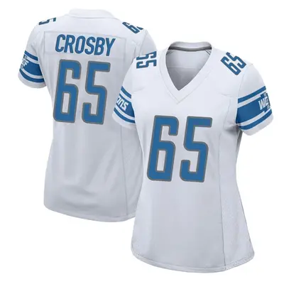 Women's Game Tyrell Crosby Detroit Lions White Jersey
