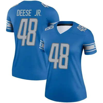 Women's Legend Derrick Deese Jr. Detroit Lions Blue Jersey