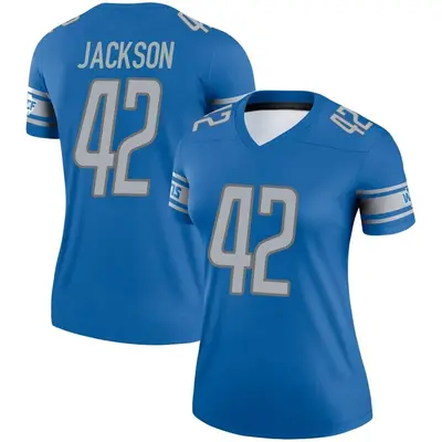 Women's Legend Justin Jackson Detroit Lions Blue Jersey