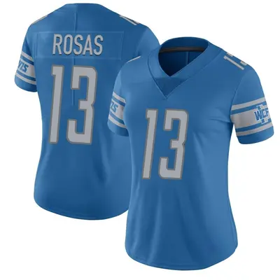 Women's Limited Aldrick Rosas Detroit Lions Blue Team Color Vapor Untouchable Jersey