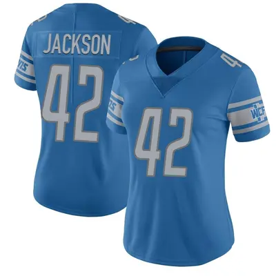Women's Limited Justin Jackson Detroit Lions Blue Team Color Vapor Untouchable Jersey