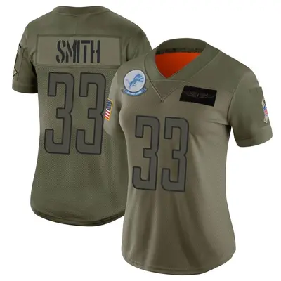 Women's Limited Rodney Smith Detroit Lions Camo 2019 Salute to Service Jersey
