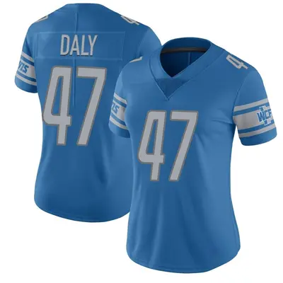 Women's Limited Scott Daly Detroit Lions Blue Team Color Vapor Untouchable Jersey