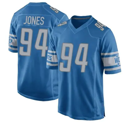 Youth Game Benito Jones Detroit Lions Blue Team Color Jersey