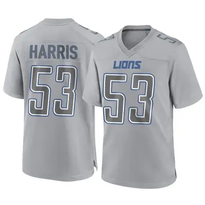 Youth Game Charles Harris Detroit Lions Gray Atmosphere Fashion Jersey