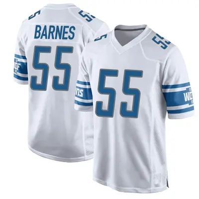 Youth Game Derrick Barnes Detroit Lions White Jersey