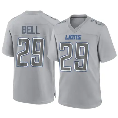 Youth Game Greg Bell Detroit Lions Gray Atmosphere Fashion Jersey