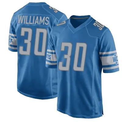 Youth Game Jamaal Williams Detroit Lions Blue Team Color Jersey