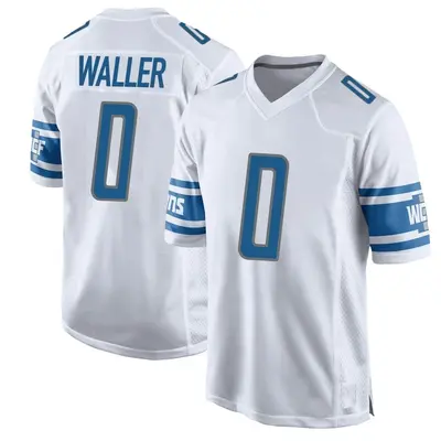 Youth Game Jermaine Waller Detroit Lions White Jersey