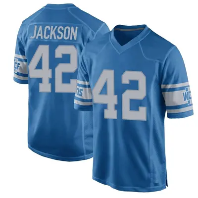 Youth Game Justin Jackson Detroit Lions Blue Throwback Vapor Untouchable Jersey