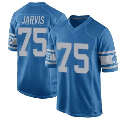 Youth Game Kevin Jarvis Detroit Lions Blue Throwback Vapor Untouchable Jersey