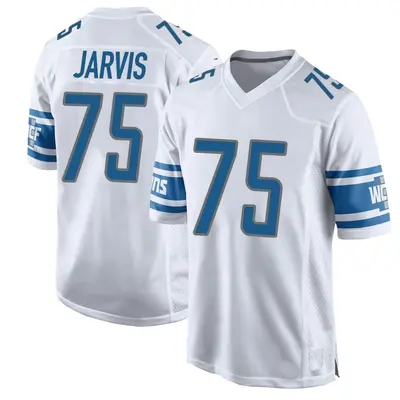 Youth Game Kevin Jarvis Detroit Lions White Jersey