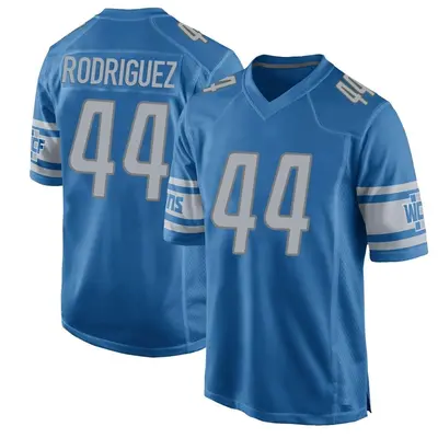 Youth Game Malcolm Rodriguez Detroit Lions Blue Team Color Jersey