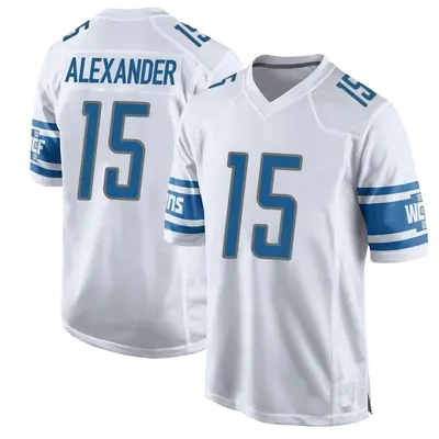 Youth Game Maurice Alexander Detroit Lions White Jersey