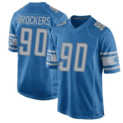 Youth Game Michael Brockers Detroit Lions Blue Team Color Jersey