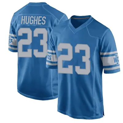 Youth Game Mike Hughes Detroit Lions Blue Throwback Vapor Untouchable Jersey