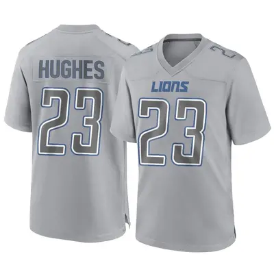 Youth Game Mike Hughes Detroit Lions Gray Atmosphere Fashion Jersey