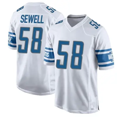 Youth Game Penei Sewell Detroit Lions White Jersey