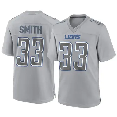Youth Game Rodney Smith Detroit Lions Gray Atmosphere Fashion Jersey