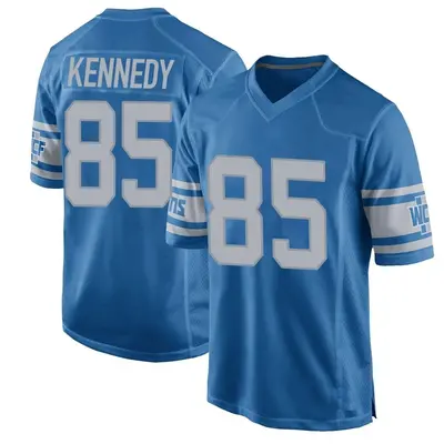 Youth Game Tom Kennedy Detroit Lions Blue Throwback Vapor Untouchable Jersey