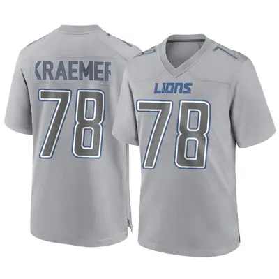 Youth Game Tommy Kraemer Detroit Lions Gray Atmosphere Fashion Jersey