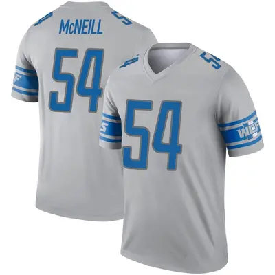 Youth Legend Alim McNeill Detroit Lions Gray Inverted Jersey