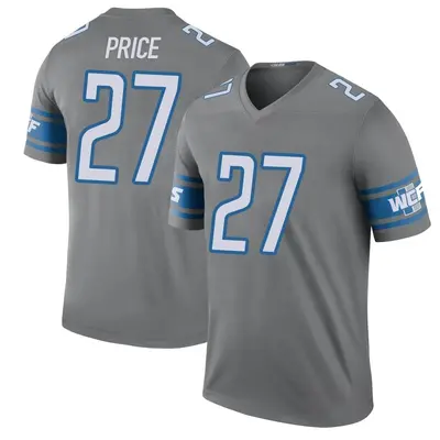 Youth Legend Bobby Price Detroit Lions Color Rush Steel Jersey