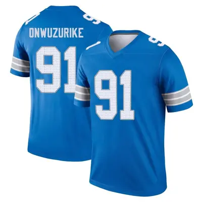 Youth Legend Levi Onwuzurike Detroit Lions Blue 2nd Jersey