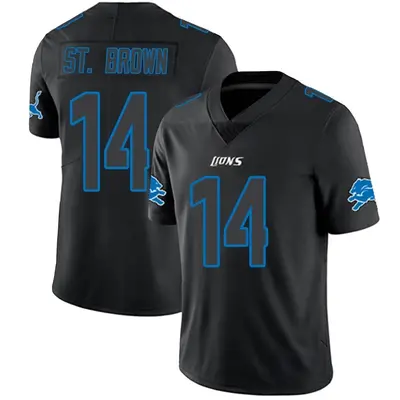 Youth Limited Amon-Ra St. Brown Detroit Lions Black Impact Jersey