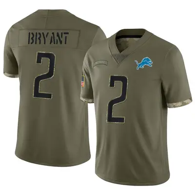 Youth Limited Austin Bryant Detroit Lions Olive 2022 Salute To Service Jersey