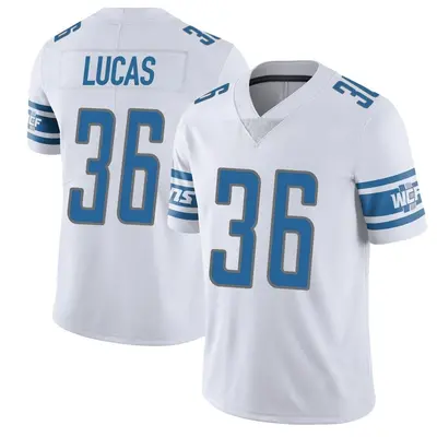 Youth Limited Chase Lucas Detroit Lions White Vapor Untouchable Jersey