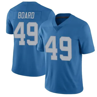 Youth Limited Chris Board Detroit Lions Blue Throwback Vapor Untouchable Jersey