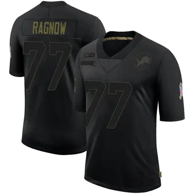 Youth Limited Frank Ragnow Detroit Lions Black 2020 Salute To Service Jersey