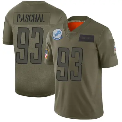 Youth Limited Josh Paschal Detroit Lions Camo 2019 Salute to Service Jersey